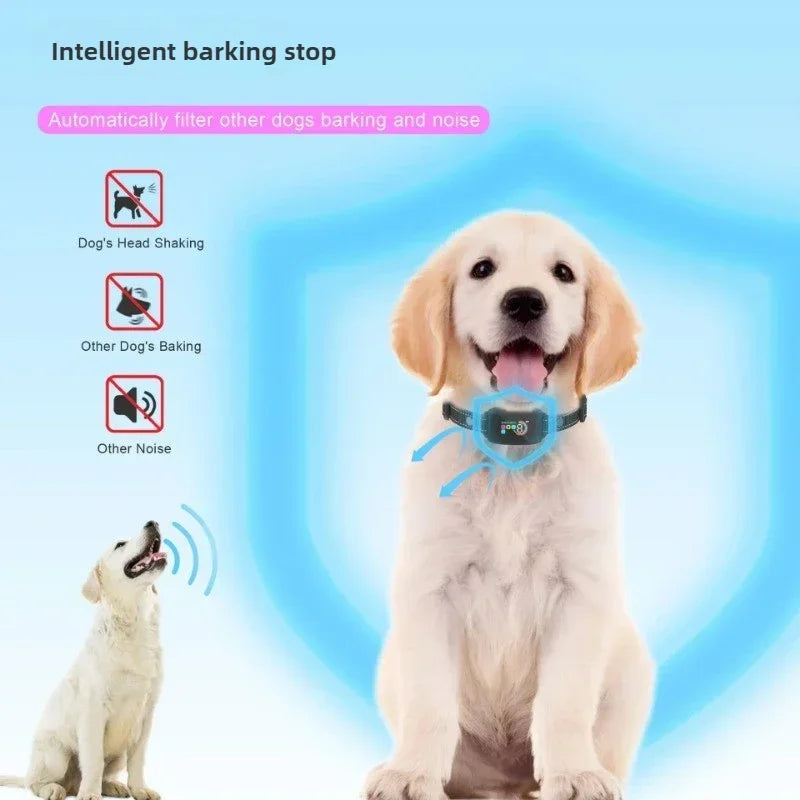 Dog Bark Collar: Rechargeable, Adjustable Sensitivity